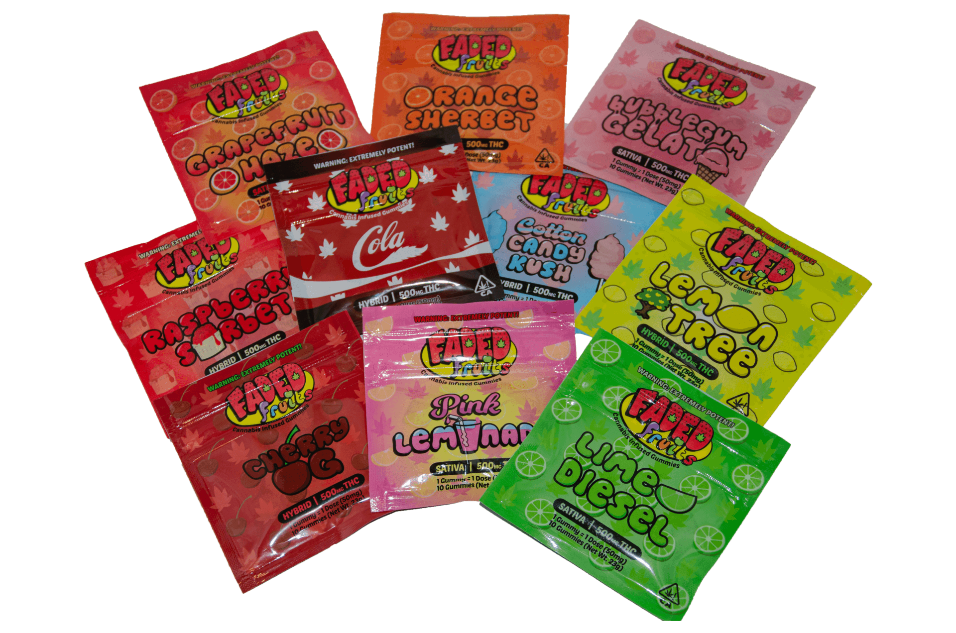 faded fruits gummies